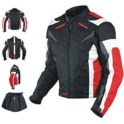 A-pro Moto CE Protections Textile Blouson Manchon Démontable Gilet Termique rouge M - Publicité A-pro Moto CE Protections Textile Blouson Manchon Démontable Gilet Termique rouge M - Publicité