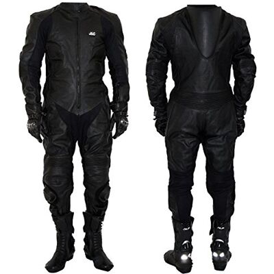 JLP RACING COMBINAISON CUIR MOTO PISTE NOIR protection pilote 4XL - Publicité JLP RACING COMBINAISON CUIR MOTO PISTE NOIR protection pilote 4XL - Publicité