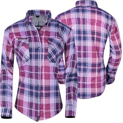 Bikers Gear Australia Veste de Moto Chemise pour Femme en Kevlar Dupont™ Aramide 280g/m² avec Armure de Protection CE, Taille 48, Couleur Rose Clair - Publicité Bikers Gear Australia Veste de Moto Chemise pour Femme en Kevlar Dupont™ Aramide 280g/m² avec Armure de Protection CE, Taille 48, Couleur Rose Clair - Publicité