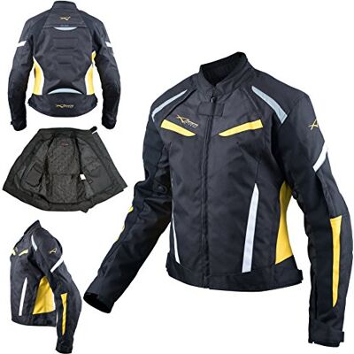 A-pro Moto Blouson Textile Femme Protections CE Sport Voyage étanché - Publicité A-pro Moto Blouson Textile Femme Protections CE Sport Voyage étanché - Publicité