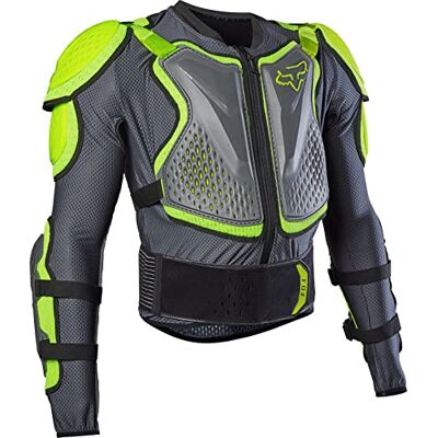 Fox Racing Titan Sport Jacket – Veste de protection motocross – Veste de protection VTT – Protection dorsale amovible – Tissu extensible – Système de ventilation – Protections – Dark Shadow, Taille: L - Publicité Fox Racing Titan Sport Jacket – Veste de protection motocross – Veste de protection VTT – Protection dorsale amovible – Tissu extensible – Système de ventilation – Protections – Dark Shadow, Taille: L - Publicité