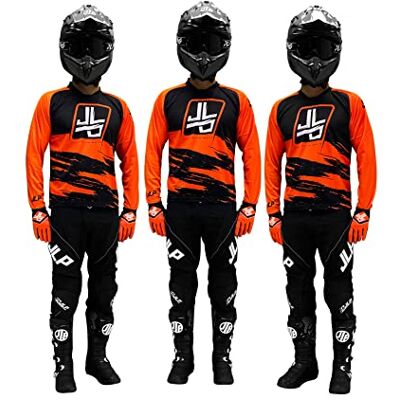 JLP RACING Tenue Enfant Pantalon Maillot Gants Moto Cross Quad Enduro VTT BMX MTB Enfant Snatch Orange Fluo M - Publicité JLP RACING Tenue Enfant Pantalon Maillot Gants Moto Cross Quad Enduro VTT BMX MTB Enfant Snatch Orange Fluo M - Publicité