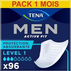 TENA - Men Absorbent Protector Level 1 - Légère faiblesse urinaire - 96 pads - Protèges d’incontinence - Publicité TENA - Men Absorbent Protector Level 1 - Légère faiblesse urinaire - 96 pads - Protèges d’incontinence - Publicité
