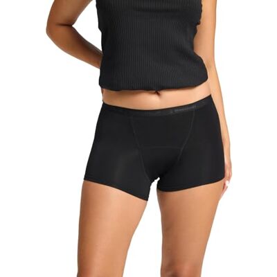 Modibodi Culotte Menstruelle Boyshort Femme Noir Absorption Super 50 ML sous-vêtement Antifuite Réutilisable et Confortable Noir XS - Publicité Modibodi Culotte Menstruelle Boyshort Femme Noir Absorption Super 50 ML sous-vêtement Antifuite Réutilisable et Confortable Noir XS - Publicité