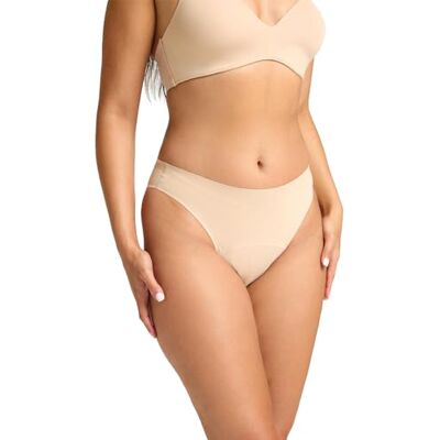 Modibodi Culotte Menstruelle Femme Cheeky Échancrée sans Coutures Flux Moyen 30ml sous-Vêtement Absorbant Réutilisable Anti-Fuite Cashew 2XL - Publicité Modibodi Culotte Menstruelle Femme Cheeky Échancrée sans Coutures Flux Moyen 30ml sous-Vêtement Absorbant Réutilisable Anti-Fuite Cashew 2XL - Publicité