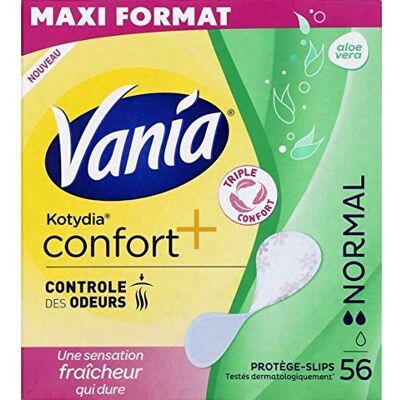 Vania Protège slips confort+ normal La boite de 28 - Publicité Vania Protège slips confort+ normal La boite de 28 - Publicité