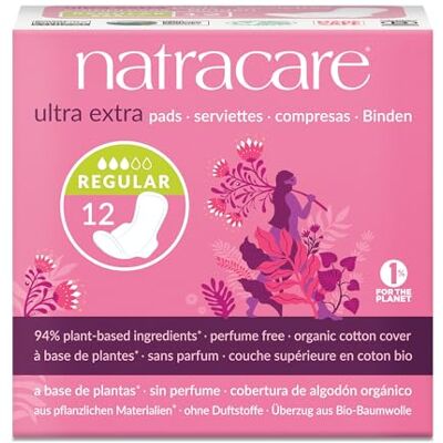 natracare Organic Cotton Ultra Extra Pads 12 Normal - Publicité natracare Organic Cotton Ultra Extra Pads 12 Normal - Publicité