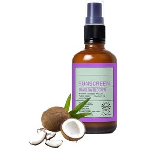 vokkrv Beef Tallow Sunscreen Spray,Spray solaire au suif de bœuf,protection solaire Dayglow Blocker à l'oxyde de zinc et à l'huile de coco, protection solaire hydratante naturelle pour le visage et le corps - Publicité vokkrv Beef Tallow Sunscreen Spray,Spray solaire au suif de bœuf,protection solaire Dayglow Blocker à l'oxyde de zinc et à l'huile de coco, protection solaire hydratante naturelle pour le visage et le corps - Publicité