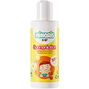 Minoris Baby Lotion Solaire SPF 50+ Bio & Minérale, Pour Nourrissons, Peau Délicate, Hypoallergénique, Vegan, Large Spectre, Résistante à l’Eau, 150 ml - Publicité Minoris Baby Lotion Solaire SPF 50+ Bio & Minérale, Pour Nourrissons, Peau Délicate, Hypoallergénique, Vegan, Large Spectre, Résistante à l’Eau, 150 ml - Publicité