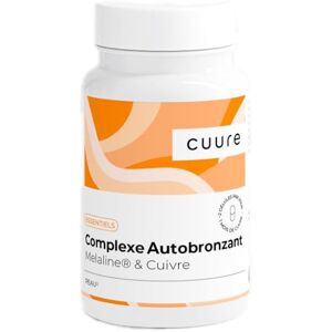 Cuure Complexe Autobronzant Accélérateur de Bronzage Naturel Résultats Visibles dès 10 jours 60 gélules Solaire Actif Breveté Melaline® Sans Bêta-Carotène Fabriqué en France - Publicité Cuure Complexe Autobronzant Accélérateur de Bronzage Naturel Résultats Visibles dès 10 jours 60 gélules Solaire Actif Breveté Melaline® Sans Bêta-Carotène Fabriqué en France - Publicité
