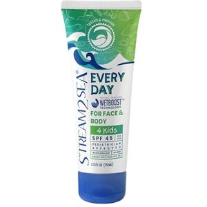 STREAM 2 SEA Crème solaire minérale SPF 45 Every Day pour enfants 75 ml biodégradable, sans paraben et sans danger pour les récifs pour le visage et le corps pour enfants Protection minérale non grasse, légère - Publicité STREAM 2 SEA Crème solaire minérale SPF 45 Every Day pour enfants 75 ml biodégradable, sans paraben et sans danger pour les récifs pour le visage et le corps pour enfants Protection minérale non grasse, légère - Publicité