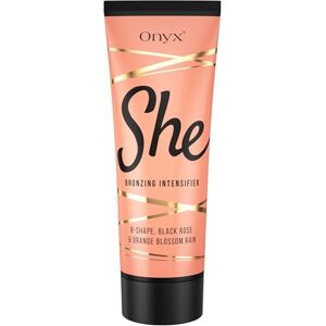 Onyx SHE Lotion Accélératrice de Bronzage pour Femme Lotion Bronzante à Double Effet Optimise le Bronzage et Améliore la Fermeté Bronzage Profond, Uniforme et Sans Traces - Publicité Onyx SHE Lotion Accélératrice de Bronzage pour Femme Lotion Bronzante à Double Effet Optimise le Bronzage et Améliore la Fermeté Bronzage Profond, Uniforme et Sans Traces - Publicité