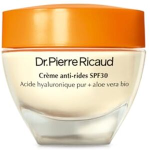 Dr PIERRE RICAUD Crème Anti-Rides SPF30 Crème pour le Visage à l'Acide Hyaluronique Pur et Aloe Vera Bio Soin de Jour pour Femme Crème Solaire pour le Visage 40ml - Publicité Dr PIERRE RICAUD Crème Anti-Rides SPF30 Crème pour le Visage à l'Acide Hyaluronique Pur et Aloe Vera Bio Soin de Jour pour Femme Crème Solaire pour le Visage 40ml - Publicité
