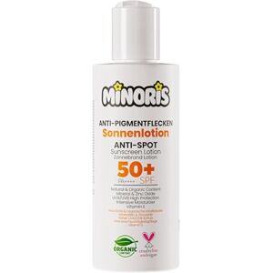 Minoris Lotion solaire anti-taches SPF 50+ Protection biologique, naturelle et minérale Peaux sensibles Hypoallergénique, végétalien, imperméable, résistant aux intempéries, testé Primer 150 - Publicité Minoris Lotion solaire anti-taches SPF 50+ Protection biologique, naturelle et minérale Peaux sensibles Hypoallergénique, végétalien, imperméable, résistant aux intempéries, testé Primer 150 - Publicité