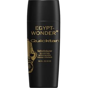 Egypt-Wonder QuickTan Accélérateur de bronzage autobronzant pour le visage et le corps 100 ml avec gant autobronzant – Autobronzant pour la maison - Publicité Egypt-Wonder QuickTan Accélérateur de bronzage autobronzant pour le visage et le corps 100 ml avec gant autobronzant – Autobronzant pour la maison - Publicité
