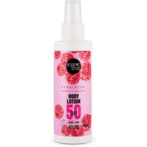 Organic Shop 50 SPF Sunscreen Body Lotion 150ml - Publicité Organic Shop 50 SPF Sunscreen Body Lotion 150ml - Publicité