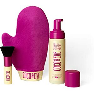 Coco & Eve Kit de bronzage Sunny Honey Bali de (ultra foncé). Mousse de bronzage sans soleil entièrement naturelle. Lotion autobronzante instantanée avec bronzeur, gant applicateur et pinceau kabuki. Publicité Coco & Eve Kit de bronzage Sunny Honey Bali de (ultra foncé). Mousse de bronzage sans soleil entièrement naturelle. Lotion autobronzante instantanée avec bronzeur, gant applicateur et pinceau kabuki. Publicité