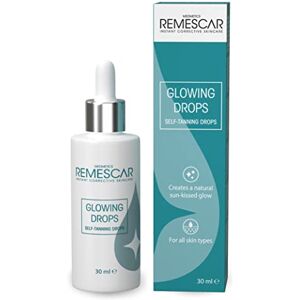 Remescar Glowing Drops 30ml – Gouttes Autobronzantes Visage & Corps – Bronzage Progressif & Éclat Naturel – À Mélanger à Votre Crème Hydratante - Publicité Remescar Glowing Drops 30ml – Gouttes Autobronzantes Visage & Corps – Bronzage Progressif & Éclat Naturel – À Mélanger à Votre Crème Hydratante - Publicité