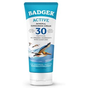 Badger - Active Mineral Sunscreen - SPF 30 - Broad Spectrum - Sunscreen - Publicité Badger - Active Mineral Sunscreen - SPF 30 - Broad Spectrum - Sunscreen - Publicité