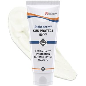 SC Johnson Professional Stokoderm Sun Protect 50 Pure – Crème SPF 50 UVA/UVB/UVC – Résistante à l’Eau – Tube 100 Ml – Usage Professionnel - Publicité SC Johnson Professional Stokoderm Sun Protect 50 Pure – Crème SPF 50 UVA/UVB/UVC – Résistante à l’Eau – Tube 100 Ml – Usage Professionnel - Publicité