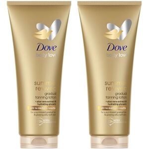 Dove Lotion Corporelle Autobronzante Summer Revived, Peaux Moyennes et Foncées, Bronzage Progressif, Finition Naturelle, Peau Lumineuse, 72H d'Hydratation, Extrait d'Aloe Vera et Glycérine, 2x 200ml - Publicité Dove Lotion Corporelle Autobronzante Summer Revived, Peaux Moyennes et Foncées, Bronzage Progressif, Finition Naturelle, Peau Lumineuse, 72H d'Hydratation, Extrait d'Aloe Vera et Glycérine, 2x 200ml - Publicité