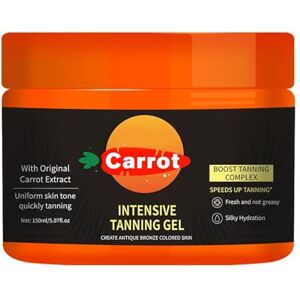 Aoseiens Carrot Gel bronzant intensif, renforcement instantané du bronzage avec brillance supplémentaire, résistant à l'eau avec carottes et huile de noix de coco, vitamines A et E pour hydrater et hydrater - Publicité Aoseiens Carrot Gel bronzant intensif, renforcement instantané du bronzage avec brillance supplémentaire, résistant à l'eau avec carottes et huile de noix de coco, vitamines A et E pour hydrater et hydrater - Publicité