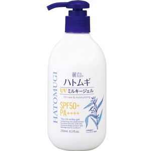 麗白 Reihaku Hatomugi Gel laiteux UV SPF50+ PA++++ 250 ml Lotion solaire japonaise Écran solaire pour le corps Type pompe Protection UV quotidienne pour le visage et le corps - Publicité 麗白 Reihaku Hatomugi Gel laiteux UV SPF50+ PA++++ 250 ml Lotion solaire japonaise Écran solaire pour le corps Type pompe Protection UV quotidienne pour le visage et le corps - Publicité