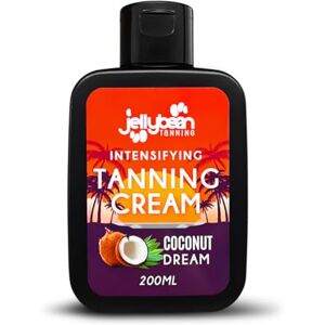 Jellybean Tanning Crème intensifiante 200 ml, parfum noix de coco Accélérateur de bronzage extérieur avec aloe vera, beurre de karité, jojoba et vitamine E Obtenez un bronzage profond avec des - Publicité Jellybean Tanning Crème intensifiante 200 ml, parfum noix de coco Accélérateur de bronzage extérieur avec aloe vera, beurre de karité, jojoba et vitamine E Obtenez un bronzage profond avec des - Publicité