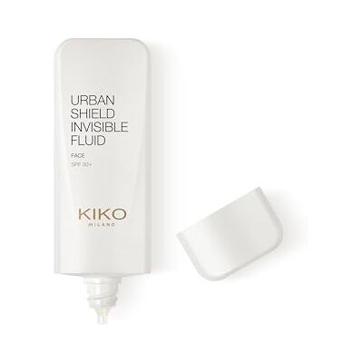 Kiko Milano Urban Shield Invisible Fluid Spf 50+, Fluide Visage Hydratant Et Protecteur Avec Spf 50+ - Publicité Kiko Milano Urban Shield Invisible Fluid Spf 50+, Fluide Visage Hydratant Et Protecteur Avec Spf 50+ - Publicité