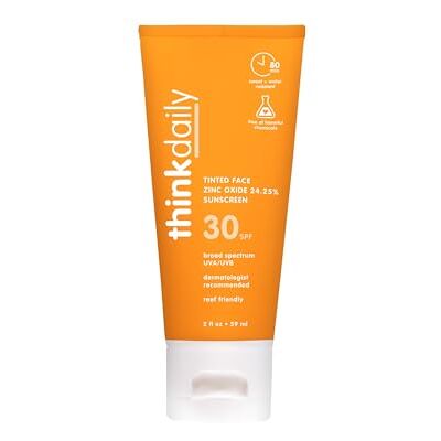 THINK sport crème solaire (écran solaire) pour visage SPF 30+ 3oz conçue spécialement pour la pratique du sport en extérieur - Publicité THINK sport crème solaire (écran solaire) pour visage SPF 30+ 3oz conçue spécialement pour la pratique du sport en extérieur - Publicité