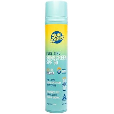 Pure Zinc Sunscreen SPF 50 Lotion – 100g Mineral Sun Cream with 25% Zinc Oxide Broad Spectrum UVA/UVB Protection Reef Safe, Fragrance Free - Publicité Pure Zinc Sunscreen SPF 50 Lotion – 100g Mineral Sun Cream with 25% Zinc Oxide Broad Spectrum UVA/UVB Protection Reef Safe, Fragrance Free - Publicité