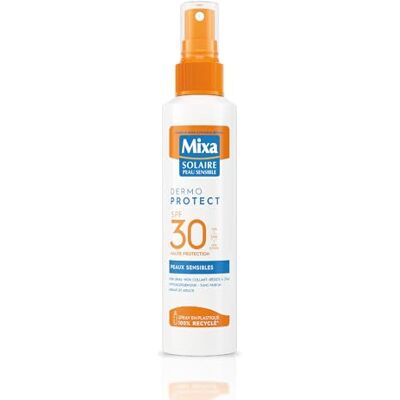 Mixa Dermo Protect SPF 30 Spray Solaire Peaux Sensibles - 175ml - Publicité Mixa Dermo Protect SPF 30 Spray Solaire Peaux Sensibles - 175ml - Publicité