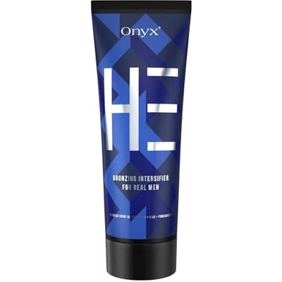 Onyx HE Crème Bronzante Homme avec Bronzer et Accélérateur, 200 ml - Publicité Onyx HE Crème Bronzante Homme avec Bronzer et Accélérateur, 200 ml - Publicité