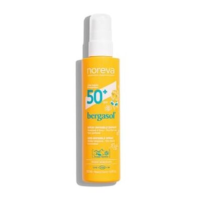 Noreva Bergasol Spray SPF 50+ - 200 ml - Protection Invisible - Publicité Noreva Bergasol Spray SPF 50+ - 200 ml - Protection Invisible - Publicité