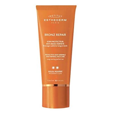 INSTITUT ESTHEDERM PARIS INSTITUT ESTHEDERM Bronz Repair Soin protecteur UVA/UVB Anti-rides fermeté Crème solaire favorisant le bronzage Préserve la qualité et la jeunesse de la peau Soleil modéré Tube 50 ml - Publicité INSTITUT ESTHEDERM PARIS INSTITUT ESTHEDERM Bronz Repair Soin protecteur UVA/UVB Anti-rides fermeté Crème solaire favorisant le bronzage Préserve la qualité et la jeunesse de la peau Soleil modéré Tube 50 ml - Publicité