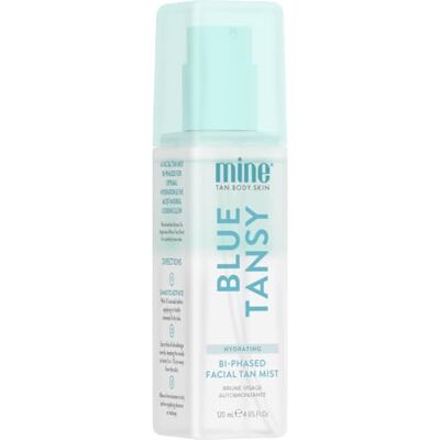 MineTan Clear Face Tan Mist Blue Tansy Oil Infused Facial Self Tanning Spray Gradual Fake Tanner with Hydrating Skin Care, Cool Toned, Natural Sunless Bronze Glow, Quick Shake to Best Apply - Publicité MineTan Clear Face Tan Mist Blue Tansy Oil Infused Facial Self Tanning Spray Gradual Fake Tanner with Hydrating Skin Care, Cool Toned, Natural Sunless Bronze Glow, Quick Shake to Best Apply - Publicité