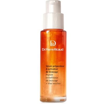 Dr PIERRE RICAUD Sérum Préparateur de Bronzage Bronzage 30ml Active et sublime le bronzage, Peptide, Aloe vera bio, Gel fluide nacré, Soin solaire pour Femme - Publicité Dr PIERRE RICAUD Sérum Préparateur de Bronzage Bronzage 30ml Active et sublime le bronzage, Peptide, Aloe vera bio, Gel fluide nacré, Soin solaire pour Femme - Publicité