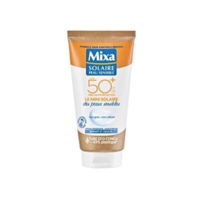 Mixa - Dermo Protect Lait Solaire - SPF50+ - 50 ml - Creme solaire - Publicité Mixa - Dermo Protect Lait Solaire - SPF50+ - 50 ml - Creme solaire - Publicité