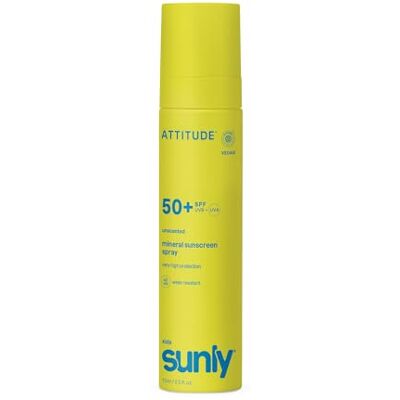 BIO + ATTITUDE Crème Solaire Ultra-Légère pour Enfants SPF 50, Large Spectre à l’Oxyde de Zinc, Vérifié EWG, Non Nano, Résistant à l’Eau, pour Visage et Corps, Végan, Sans Odeur, 80 g - Publicité BIO + ATTITUDE Crème Solaire Ultra-Légère pour Enfants SPF 50, Large Spectre à l’Oxyde de Zinc, Vérifié EWG, Non Nano, Résistant à l’Eau, pour Visage et Corps, Végan, Sans Odeur, 80 g - Publicité