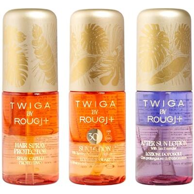 Rougj Twiga 3x50ml SPF30 or colloïdal Coffret voyage - Publicité Rougj Twiga 3x50ml SPF30 or colloïdal Coffret voyage - Publicité