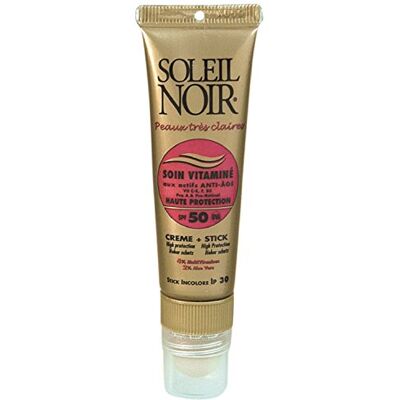 Soleil Noir - Soin Vitaminé Crème SPF50 + Stick SPF30 - Publicité Soleil Noir - Soin Vitaminé Crème SPF50 + Stick SPF30 - Publicité