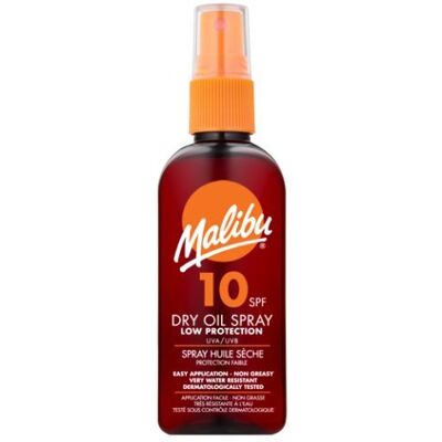 Sun Malibu Dry Oil Spray SPF 10 100ml by - Publicité Sun Malibu Dry Oil Spray SPF 10 100ml by - Publicité