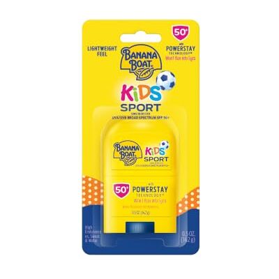 Banana Boat Kids Sport Bâton de crème solaire à large spectre avec SPF 50, 14,2 g - Publicité Banana Boat Kids Sport Bâton de crème solaire à large spectre avec SPF 50, 14,2 g - Publicité