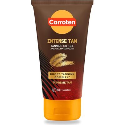 Carroten Tanning Oil Gel Intensive 150ml Accelerateur de Bronzage Huile de Bronzage Activateur de Bronzage avec Cocohuile et Vitamines A & E SPF0 - Publicité Carroten Tanning Oil Gel Intensive 150ml Accelerateur de Bronzage Huile de Bronzage Activateur de Bronzage avec Cocohuile et Vitamines A & E SPF0 - Publicité