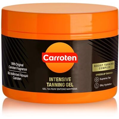 Carroten Intensive Tanning Gel 150ml Accelerateur de Bronzage Huile de Bronzage Activateur de Bronzage avec Cocohuile et Vitamines A & E SPF0 - Publicité Carroten Intensive Tanning Gel 150ml Accelerateur de Bronzage Huile de Bronzage Activateur de Bronzage avec Cocohuile et Vitamines A & E SPF0 - Publicité