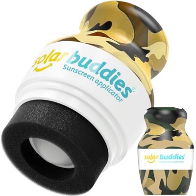 Solar Buddies Applicateur de crème solaire – Unité individuelle – Rechargeable à bille avec éponge – Crème solaire et lotions – Enfants, adultes, familles – 100 ml – Idéal voyage (Camo Single) - Publicité Solar Buddies Applicateur de crème solaire – Unité individuelle – Rechargeable à bille avec éponge – Crème solaire et lotions – Enfants, adultes, familles – 100 ml – Idéal voyage (Camo Single) - Publicité