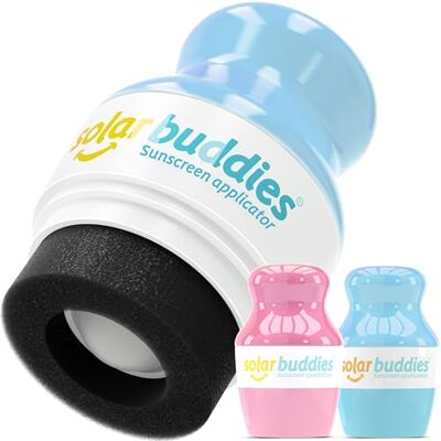 Solar Buddies Applicateur de crème solaire – Lot de 2 – Rechargeable sans BPA à bille & éponge – Pour crème solaire et lotions – Enfants, adultes, familles – 100 ml (Full Pink Full Blue) - Publicité Solar Buddies Applicateur de crème solaire – Lot de 2 – Rechargeable sans BPA à bille & éponge – Pour crème solaire et lotions – Enfants, adultes, familles – 100 ml (Full Pink Full Blue) - Publicité