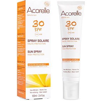 Acorelle SPRAY SOLAIRE SPF30 100ML - Publicité Acorelle SPRAY SOLAIRE SPF30 100ML - Publicité