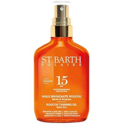Huile Bronzante Roucou SPF 15 - Protection Naturelle - Publicité Huile Bronzante Roucou SPF 15 - Protection Naturelle - Publicité