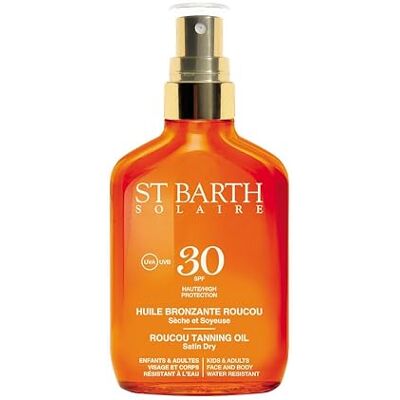 Huile Solaire Roucou SPF 30 Ligne St Barth - 100 ml - Publicité Huile Solaire Roucou SPF 30 Ligne St Barth - 100 ml - Publicité